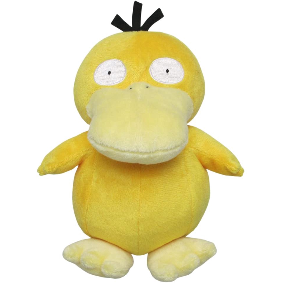 Sanei Pokemon All Star Series Psyduck Stuffed Plush, 7&quot;