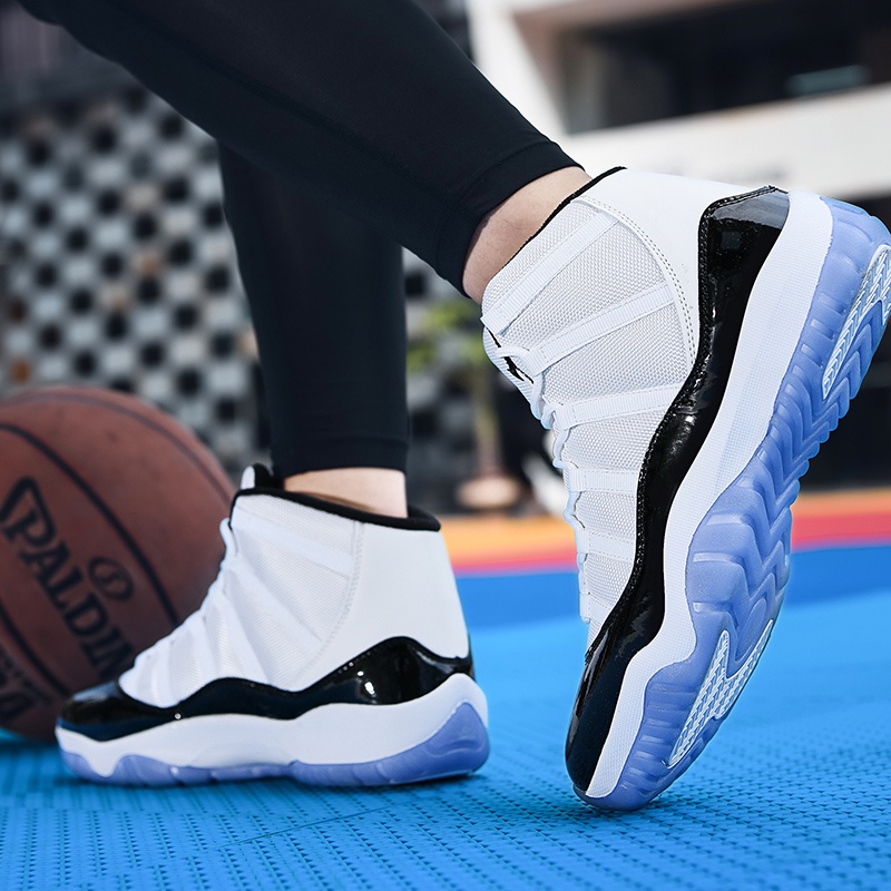 Plus Size 39-47 Thời trang thanh niên Giày bóng rổ thể thao hàng đầu cao cấp dành cho nam, NBA All-Star không trơn trượt có thể đeo được