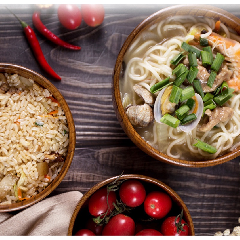 Bát Ăn Cơm / Súp Bằng Gỗ Cỡ Lớn Phong Cách Nhật Bản Độc Đáo