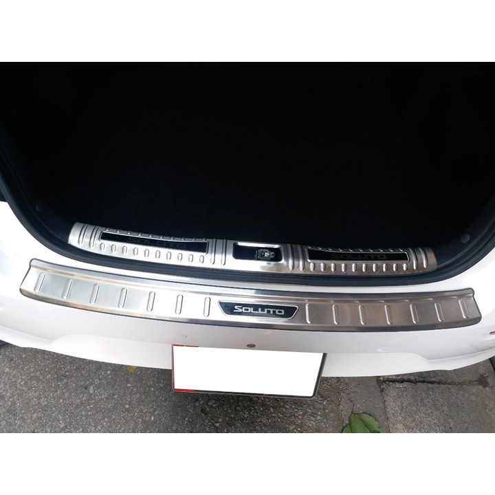 Bộ ốp chống trầy cốp Kia Soluto –  INOX(hàng cao cấp)