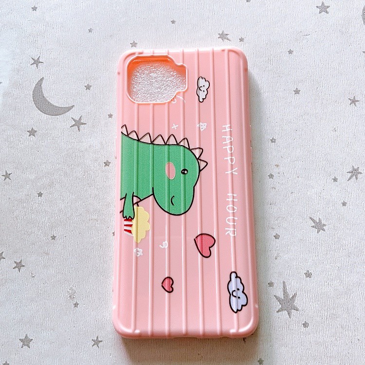 Ốp lưng vali màu dẻo cute Oppo A93/F17 PRO/RENO 4 LITE