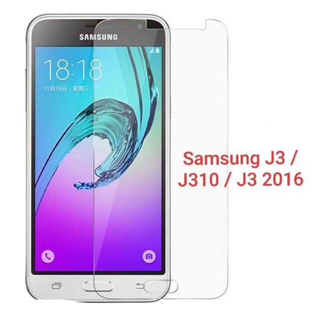 Ốp lưng samsung Galaxy J3 2016 / J310 - Ốp lưng silicon trong suốt, Kính cường lực màn hình