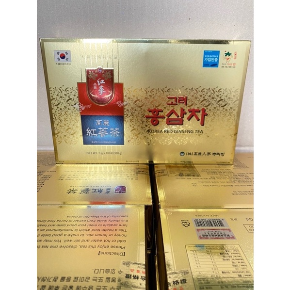 Trà Hồng Sâm Hàn Quốc, Hộp 100 gói