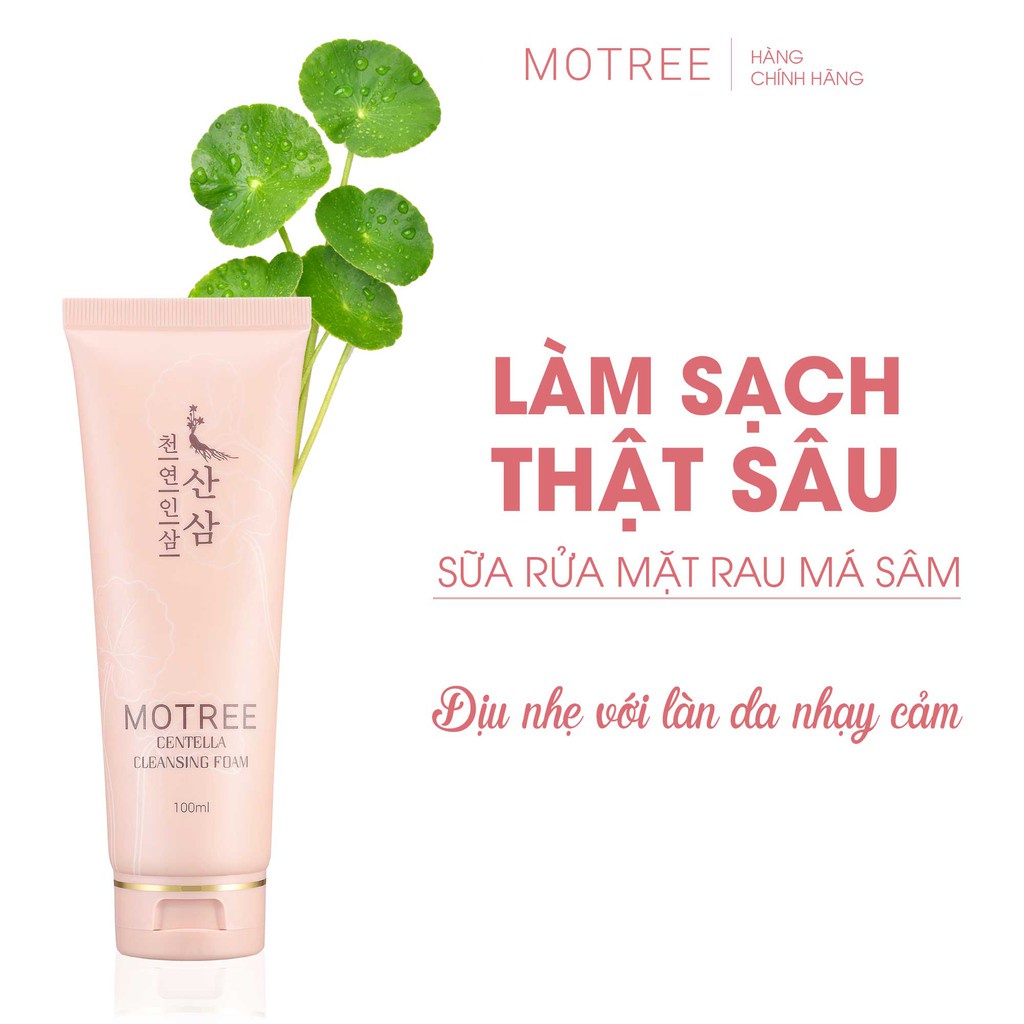 Sữa Rửa Mặt Rau Má Sâm Motree 100ML