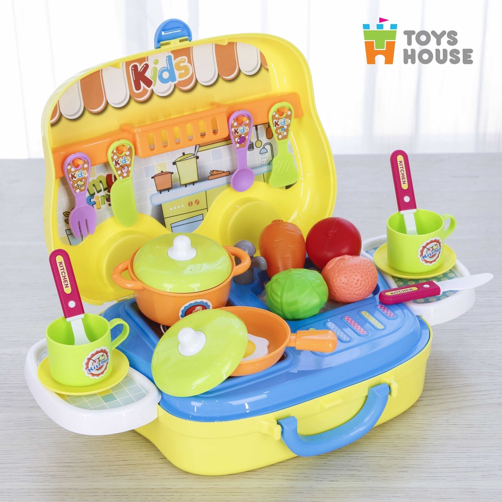 Vali đồ chơi nấu ăn Toyshouse Đồ chơi hướng nghiệp cho bé - hàng chính hãng