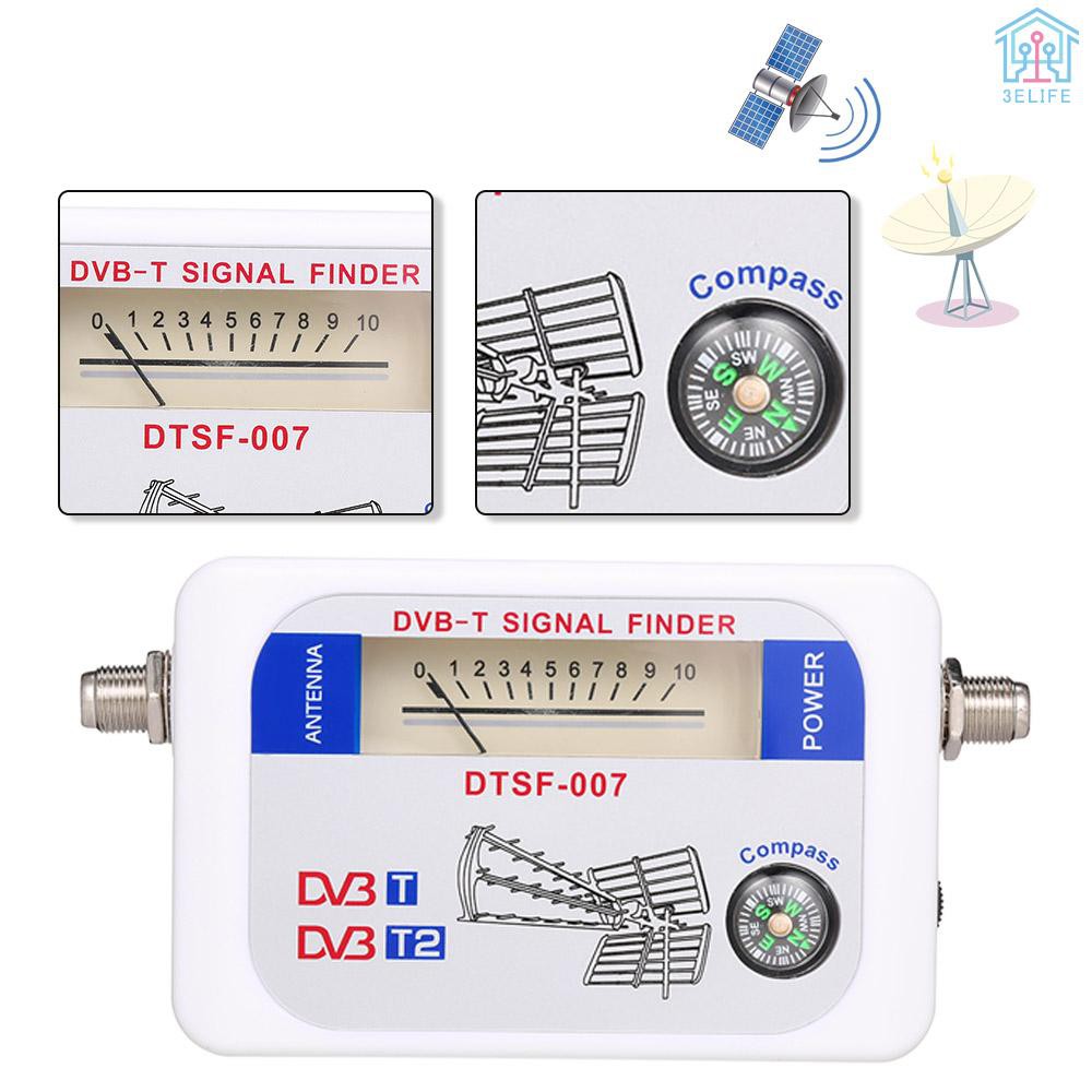 【E&amp;V】SF-007W Satellite Signal Finder DVB-T Digital Signal Finder TV Receiver with Compass Pointer