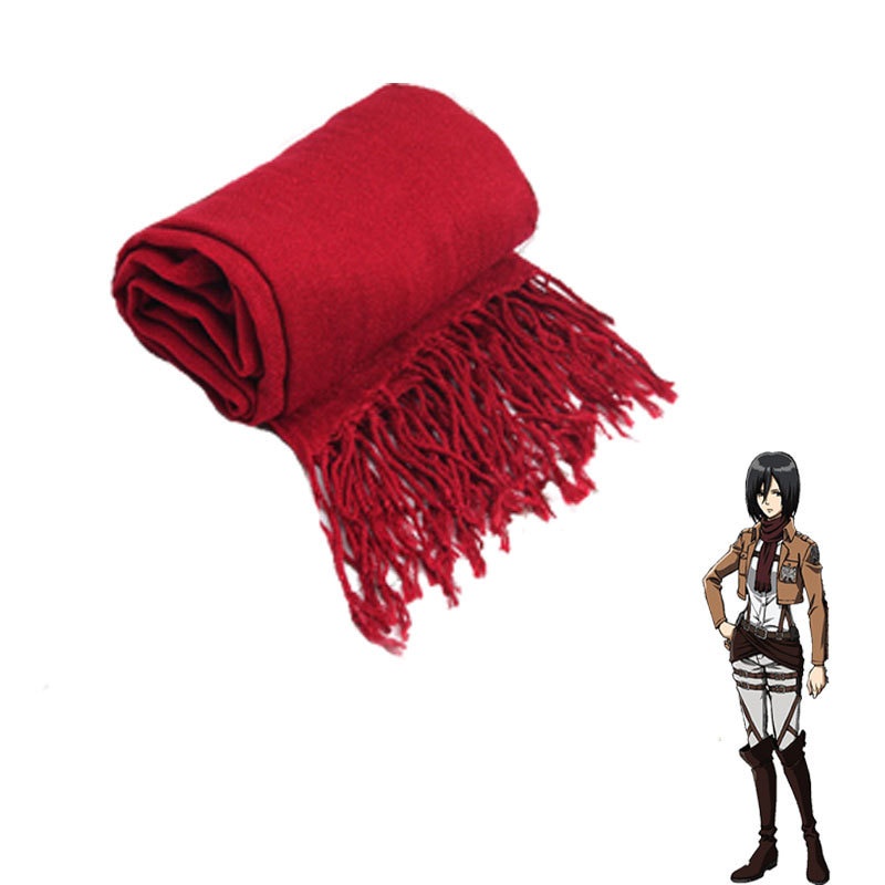 Khăn Choàng Cổ Hóa Trang Nhân Vật shingeki No kyojin Trong Attack On Titan Mikasa Levi