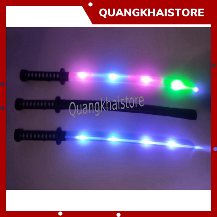 Kiếm Phát Sáng Katana 68 Cm - Kiếm Ánh Sáng - Đồ Chơi katana Nhựa Có Đèn và Âm Thanh Có tặng Pin