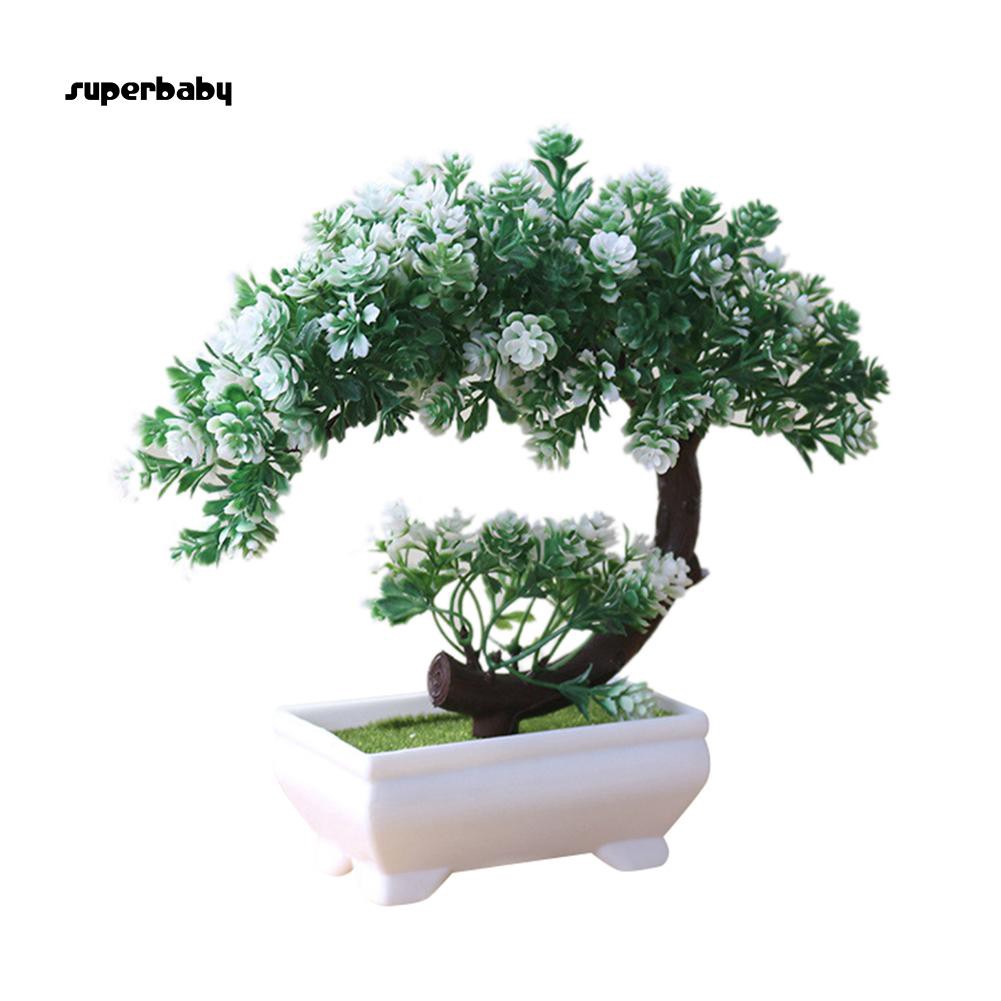 Cây bonsai giả trang trí không gian xanh trong nhà