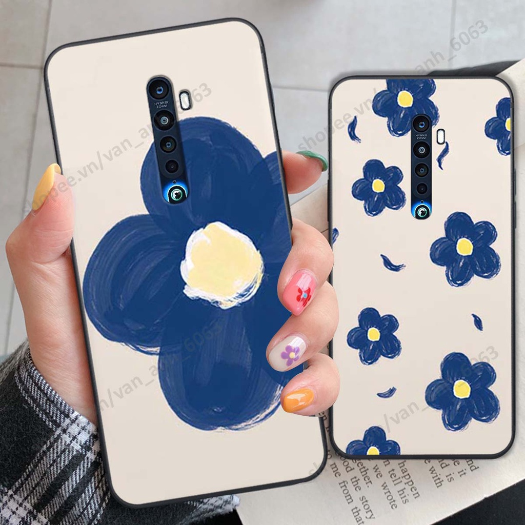 Ốp lưng Oppo Reno 2f / Reno2 F in hình hoa, gấu rich bear nghệ thuật, thời trang