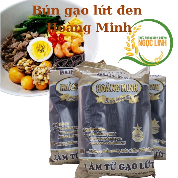 Đặc sản bún khô Bún gạo lứt đen hữu cơ dinh dưỡng Hoàng Minh gói 500gr giảm cân eatclean healthy thực dưỡng | BigBuy360 - bigbuy360.vn