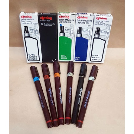 Mực Rotring, Mực cho bút kỹ thuật, mực bút line hàng Đức