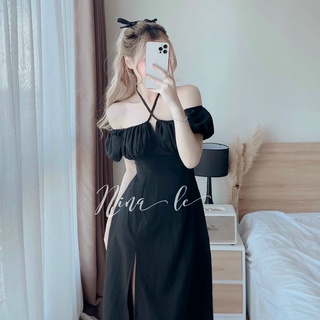[Miễn Phí Ship 2022] ĐẦM NỮ CỔ YẾM DÁNG DÀI XẺ TÀ PHÙ HỢP ĐI TIỆC, DẠO PHỐ PNT SHOP