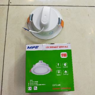 Âm trần MPE d90-9w,đèn led âm trần MPE chính hãng 9w