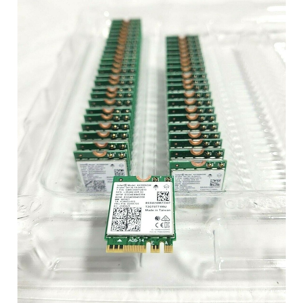 Bảo hành 12 tháng. Card Intel AX200 NGW WiFi Bluetooth Wifi 6 . Thẻ mạng không dây Wireless M2 cho máy tính