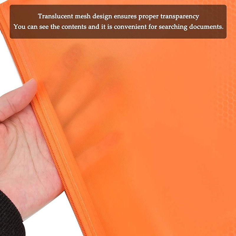 Túi đựng tài liệu khổ A5 bằng PVC chống thấm nước có khóa kéo tiện dụng | BigBuy360 - bigbuy360.vn