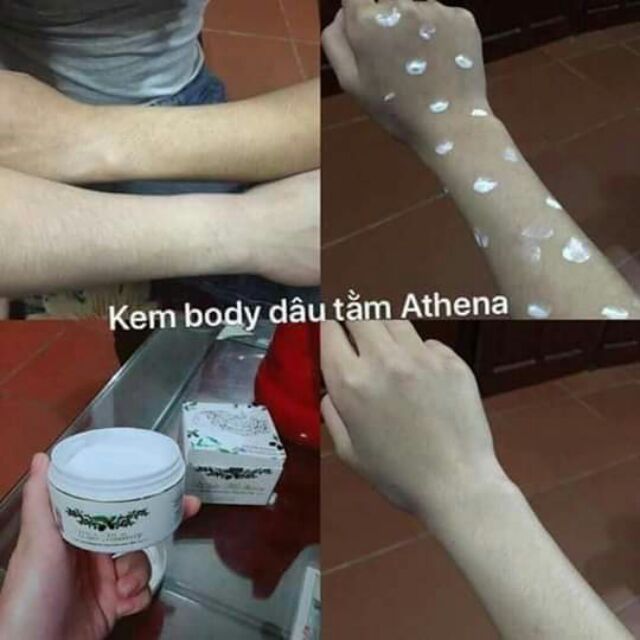 Kem Trắng Da BoDy Dâu Tằm Athena