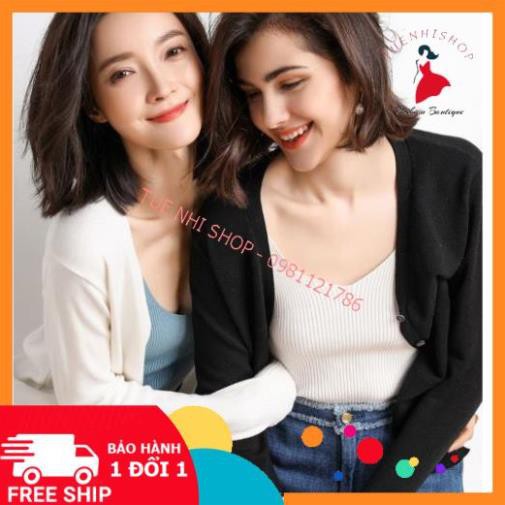 Áo khoác len Cardigan nữ mỏng cổ chữ V hàng Quảng Châu cao cấp AL04 | BigBuy360 - bigbuy360.vn