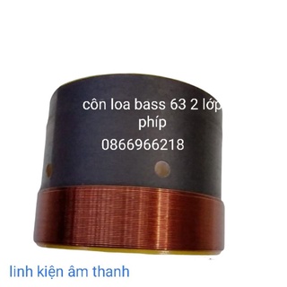 Coil loa côn loa bass 63 2 lớp phíp.