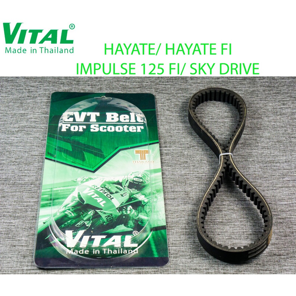 Dây curoa Hayate, Hayate FI, Impulse 125 FI, Sky Drive  hiệu VITAL - Dây curoa VITAL hàng cao cấp đi được trên 40,000 Km