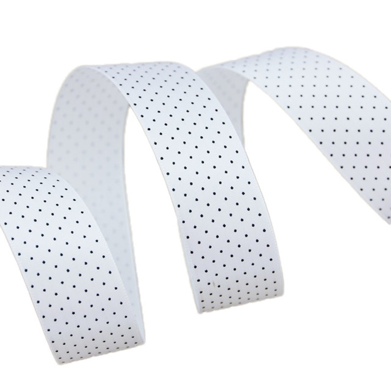 Cuộn dây ruy băng họa tiết chấm bi 25 yard 25mm &amp; 40mm