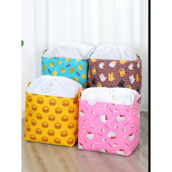 🔥SỶ🔥 Giỏ đựng quần áo bằng vải cỡ lớn 100 lít - túi đựng chăn màn đa năng washday