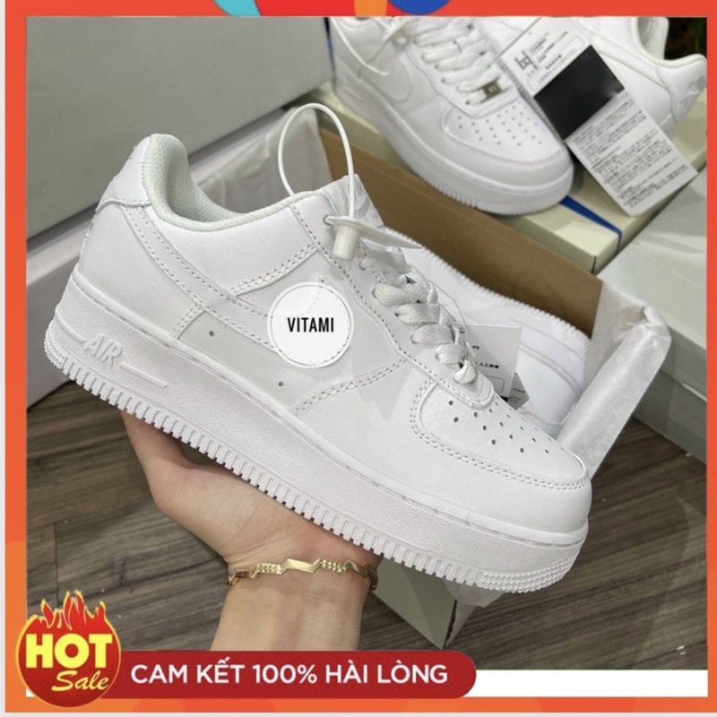 Giày Sneaker Af1 trắng thể thao 2022 đủ phụ kiện