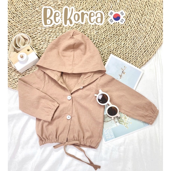 Áo khoác ngoài chống nắng chất đũi sần siêu đẹp cho bé trai/bé gái từ 6-28KG (BE KOREA)
