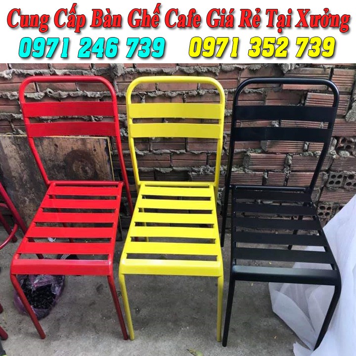 Ghế sắt cafe ngoài trời giá rẻ