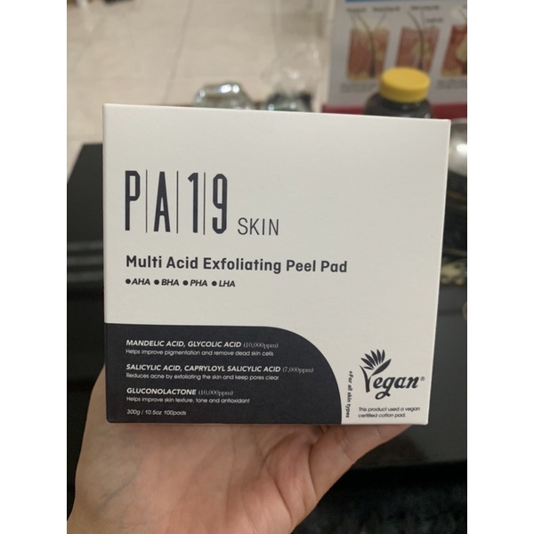 Toner Pad tẩy tế bào chết da PA19 Skin hộp 100 miếng
