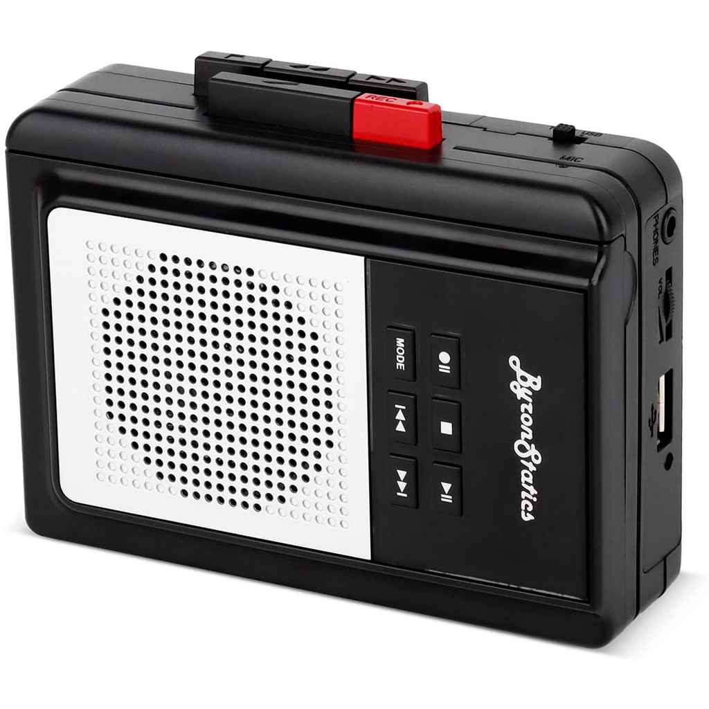Máy chơi cassette Byron Statics tích hợp chức năng chuyển đổi nhạc từ cassette sang usb