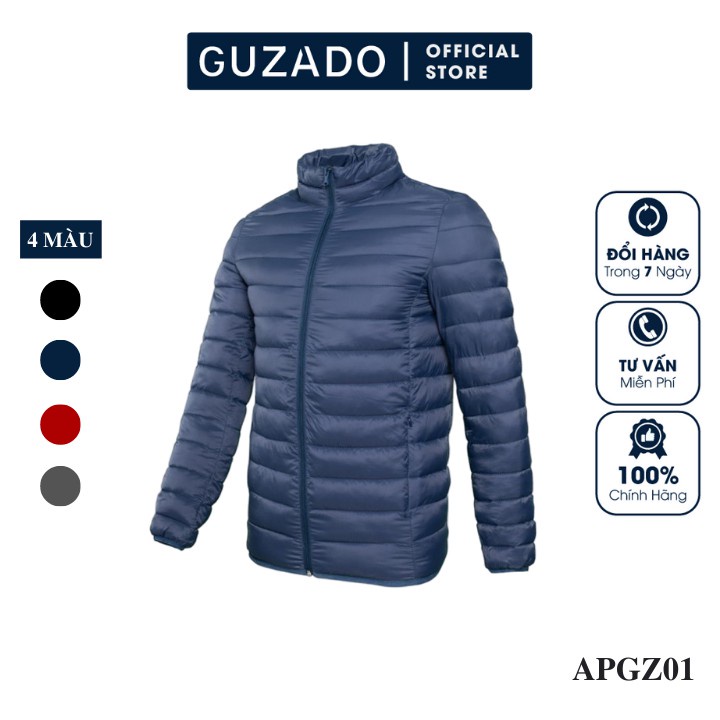 Áo Phao Lông Vũ GUZADO(4 Màu), Siêu Nhẹ, Chống Nước, Cản Gió,Giữ Ấm Cực Tốt APGZ01 - Hàng nhập khẩu