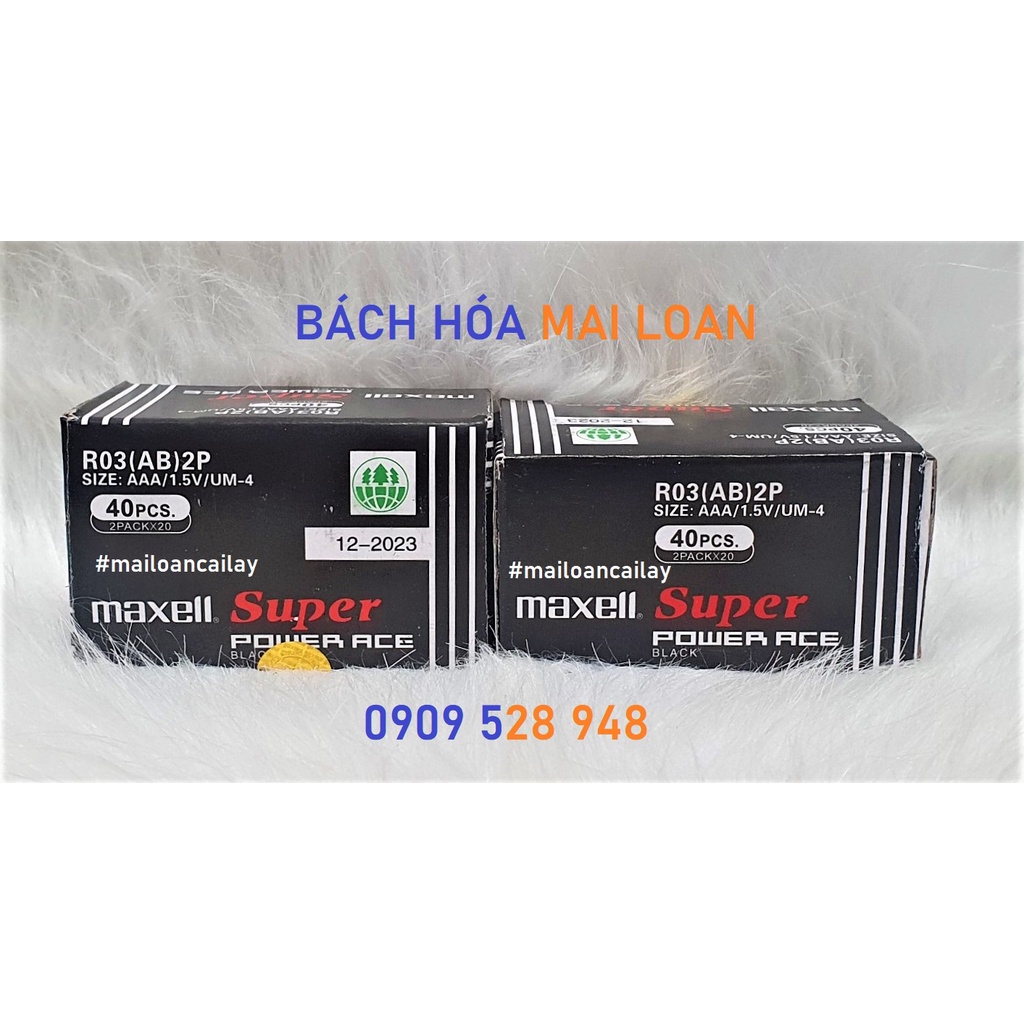 Pin Nhí Maxell Super ( 1hộp/ 40viên)