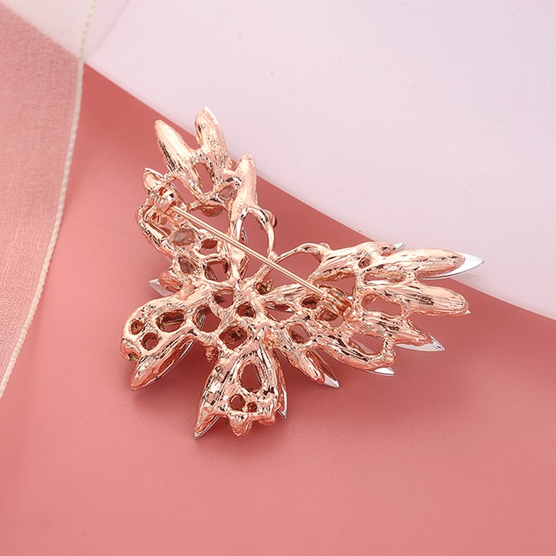 Ghim Cài Áo Hình Bướm Đính Đá Nhân Tạo Thời Trang