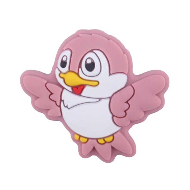 Set 3 Đồ Chơi Xỏ Hạt Silicon Hình Chú Chim Hoạt Hình Gặm Nướu Cho Bé Sơ Sinh