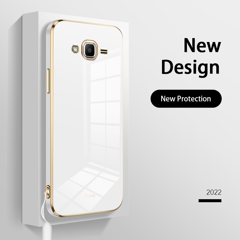 Ốp Điện Thoại Silicon Mạ Màu Kèm Dây Đeo Cho Samsung Galaxy J6 Plus J6+ J6 Prime J7 Prime J2 Prime J4+ J4 Prime