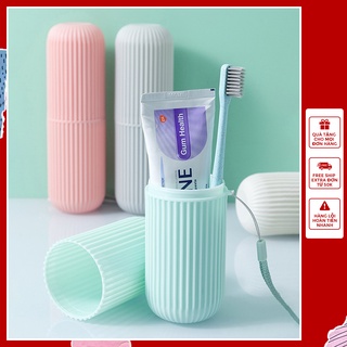 Hộp đựng bàn chải và kem đánh răng du lịch, công tác chất liệu nhựa cao cấp, nắp đậy chắc chắn, nhỏ gọn tiện dụng HBC005