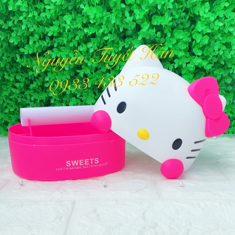 Hộp đựng khăn giấy cuộn Hello Kitty