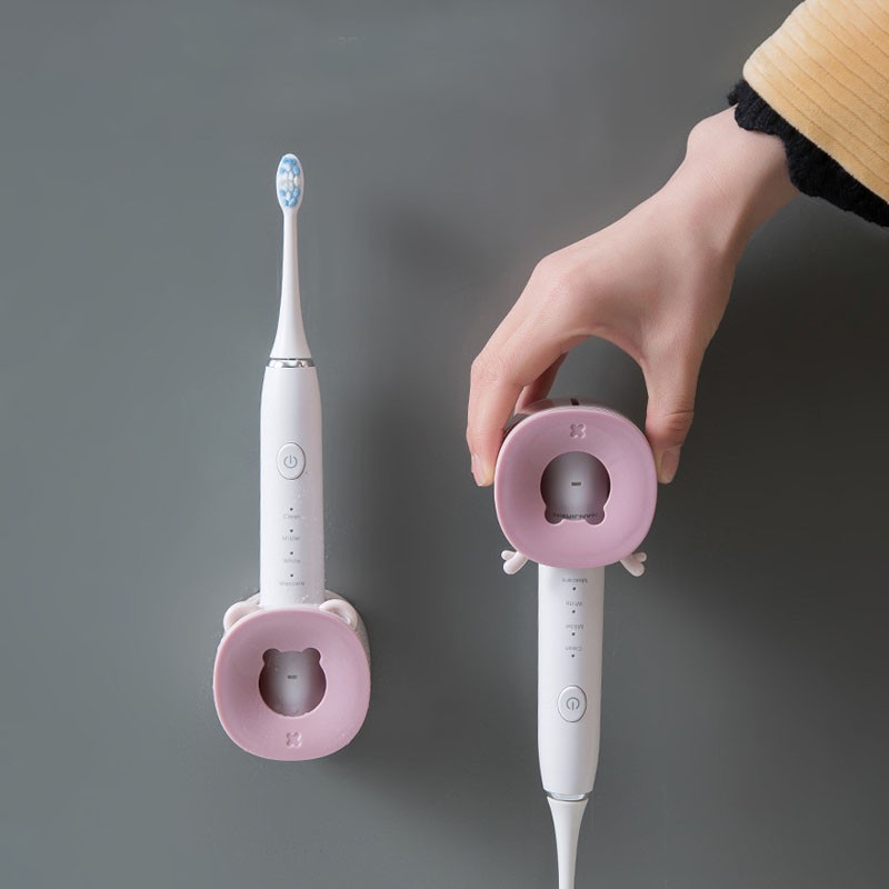 Electric toothbrush holder, cat-shaped toothbrush holder, wall-mounted toothbrush holder, no need to drill