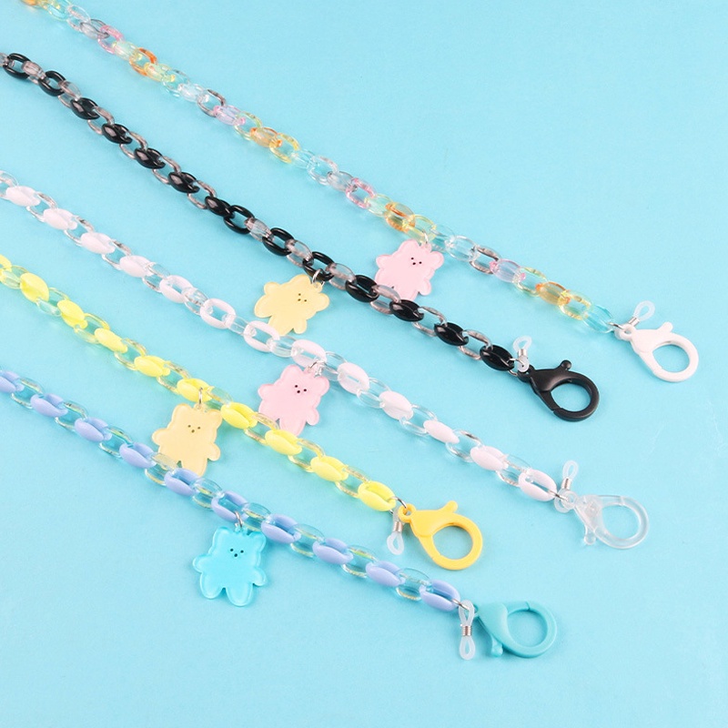 Dây đeo mắt kính họa tiết hoạt hình nhiều màu sắc phong cách Hàn Quốc cho nữ