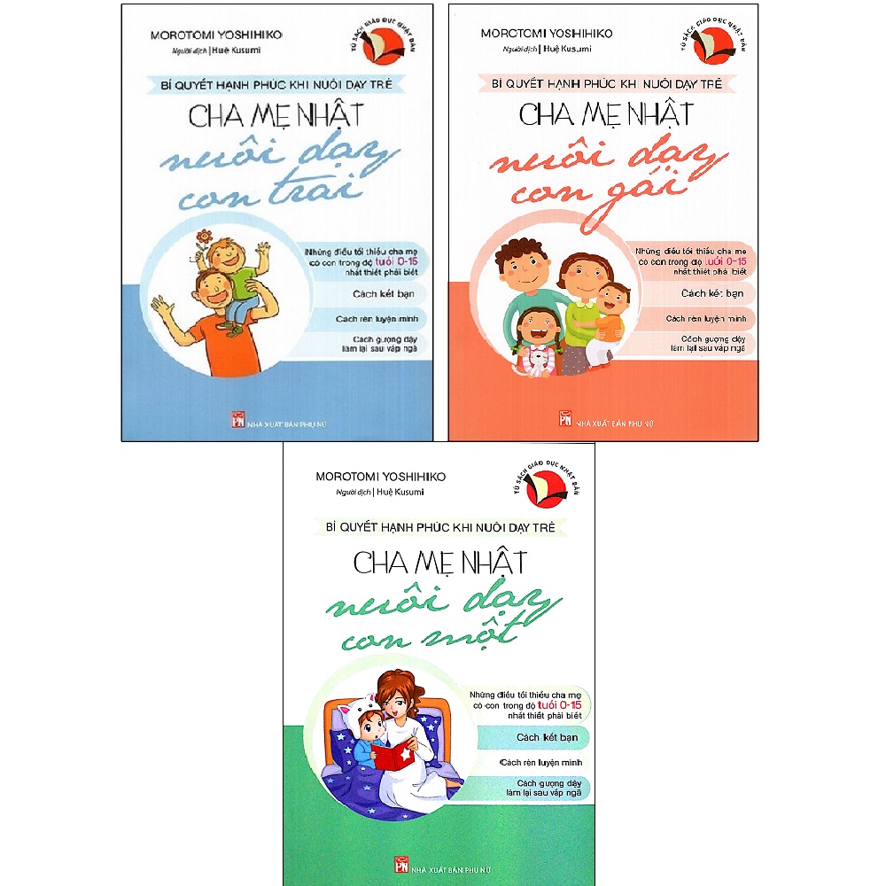 Sách - Combo Cha Mẹ Nhật Nuôi Dạy Con Cái (Bộ 3 Cuốn)