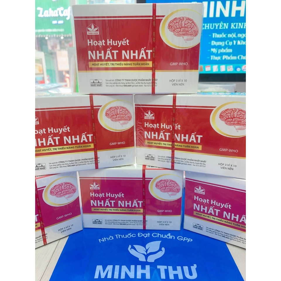 Hoạt Huyết Nhất Nhất hộp 30 viên - Tuần Hoàn Não, Ngừa Tai Biến, Đột Quỵ