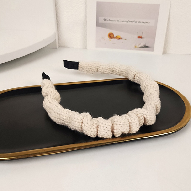 Băng Đô Dệt Kim Co Giãn Xếp Ly Xinh Xắn