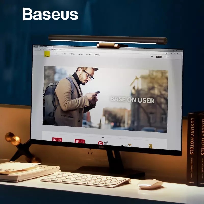 (Bản mới nhất Pro - Youth ) Đèn treo màn hình bảo vệ mắt Baseus i-work pro cho màn cong  Series DGIWK-P01,Chống Cận | BigBuy360 - bigbuy360.vn