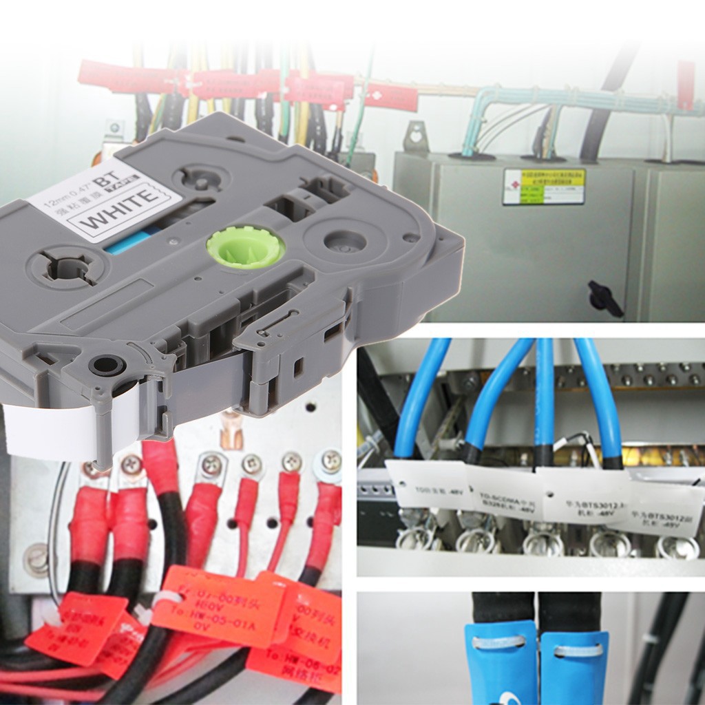 Băng nhãn tze-12mm cho máy in Brother p-touch