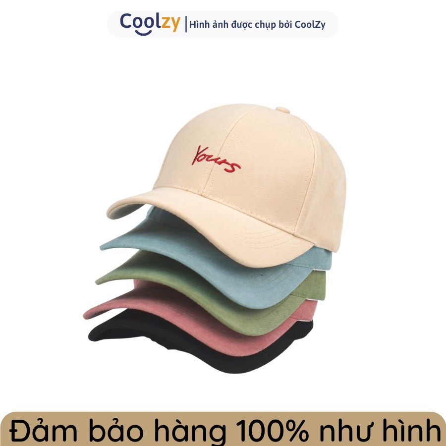 Mũ lưỡi trai ❤️ Nón kết thêu hình chữ Yours chất nỉ nhung cao cấp form unisex nam nữ N33