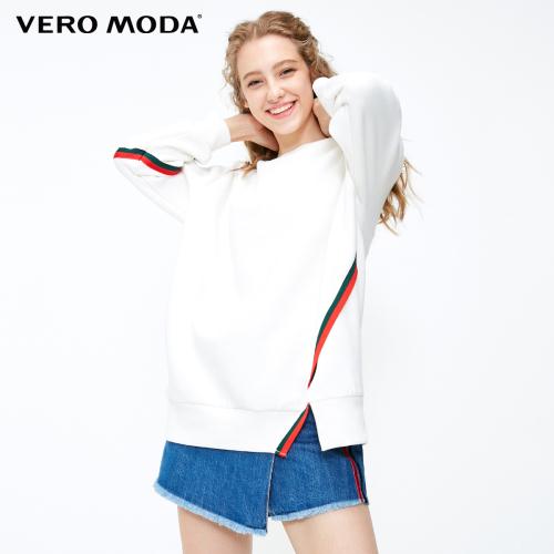 Áo len cổ thuyền xẻ tà kẻ sọc đơn giản VERO MODA 441513_125625