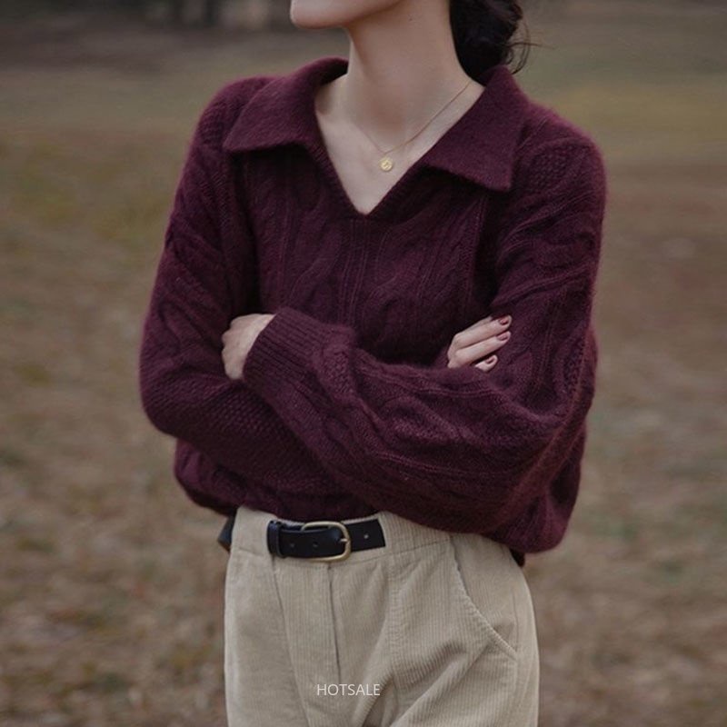 Áo Sweater Dáng Rộng Phong Cách Nhật Bản Thời Trang Mới Cho Nữ