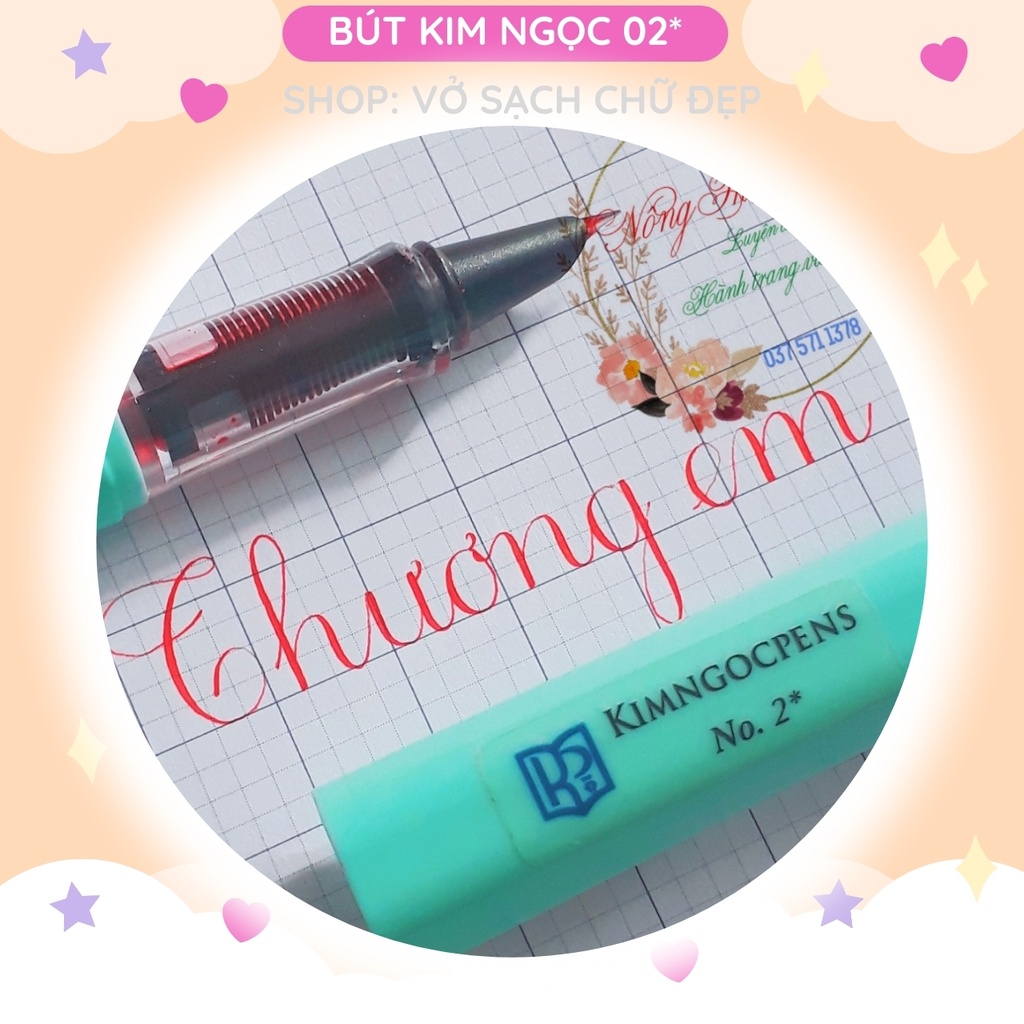 BÚT KIM NGỌC MÃ 02*- NÉT BÚT MẢNH, THANH ĐẬM ĐẸP DÀNH CHO NGƯỜI CÓ KĨ THUẬT VIẾT KHÁ TỐT
