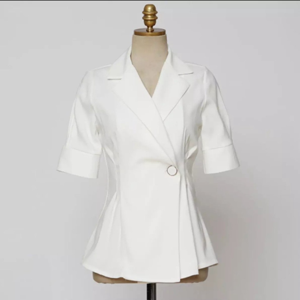 [HCM]Áo Khoác Vest Blazer Một Nút Dáng Dài Thanh Lịch_[Giá gốc tận xưởng]